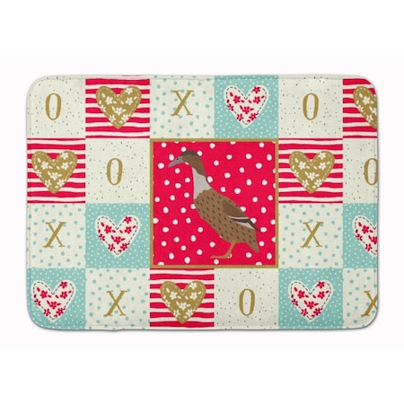 Carolines Treasures 19 x 27 in. Dutch Hook Bill Duck Love Machine Washable Memory Foam Mat CK5288RUG